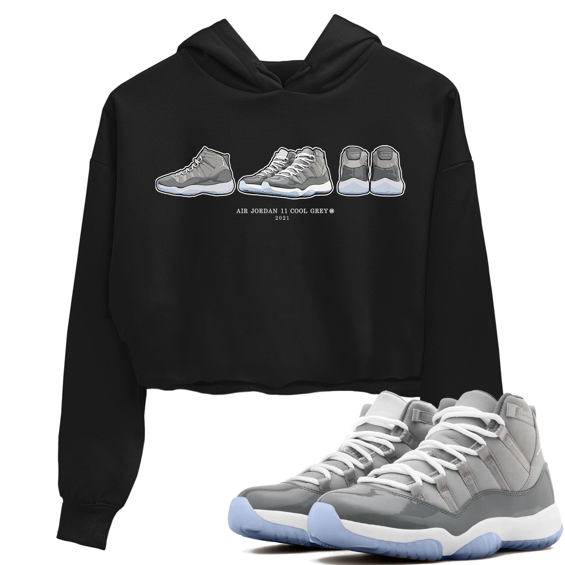 Jordan 11 Cool Grey Sneaker Match Tees Air Jordan 11 Prelude Sneaker Tees Jordan 11 Cool Grey Sneaker Release Tees Women's Shirts