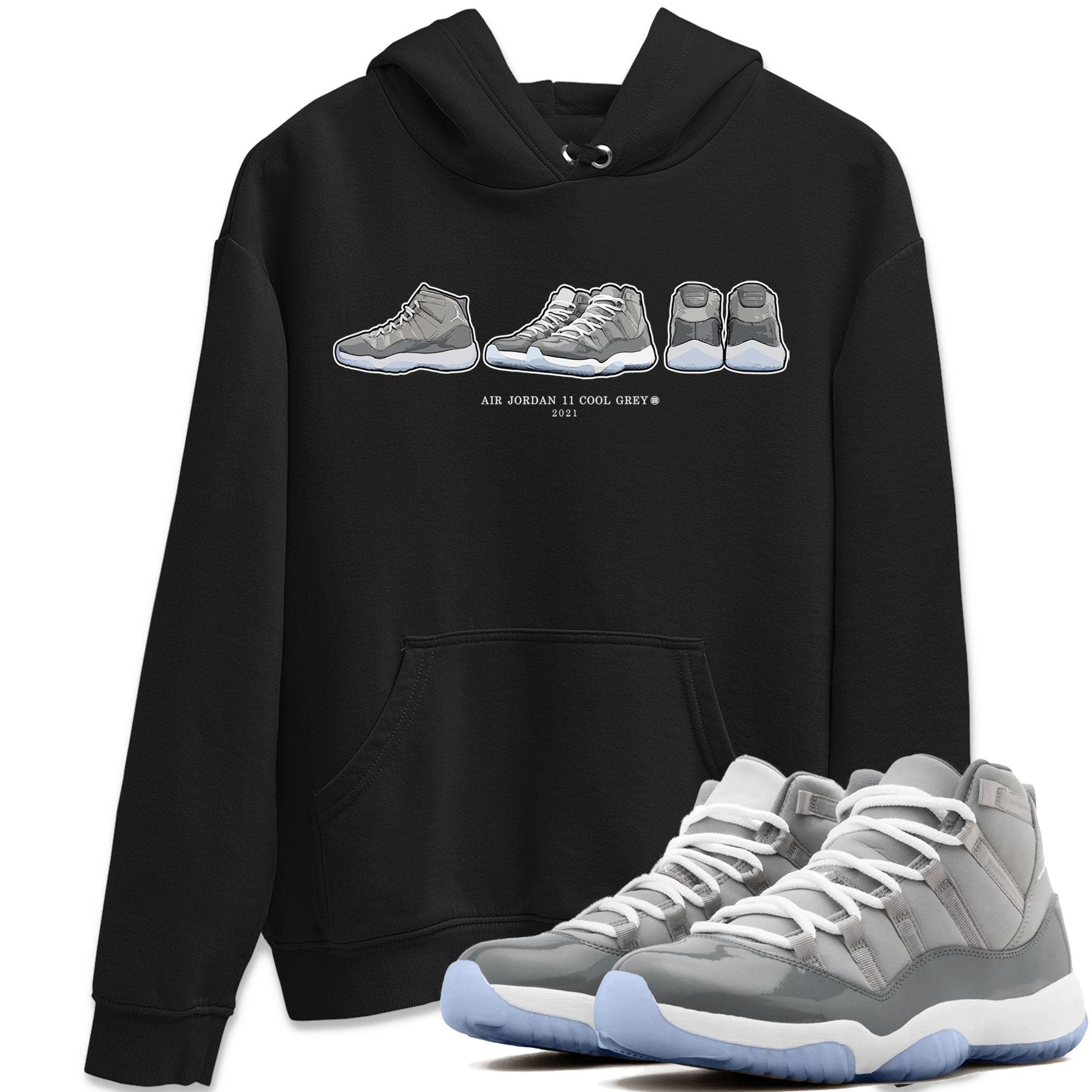 Jordan 11 Cool Grey Sneaker Match Tees Air Jordan 11 Prelude Sneaker Tees Jordan 11 Cool Grey Sneaker Release Tees Unisex Shirts