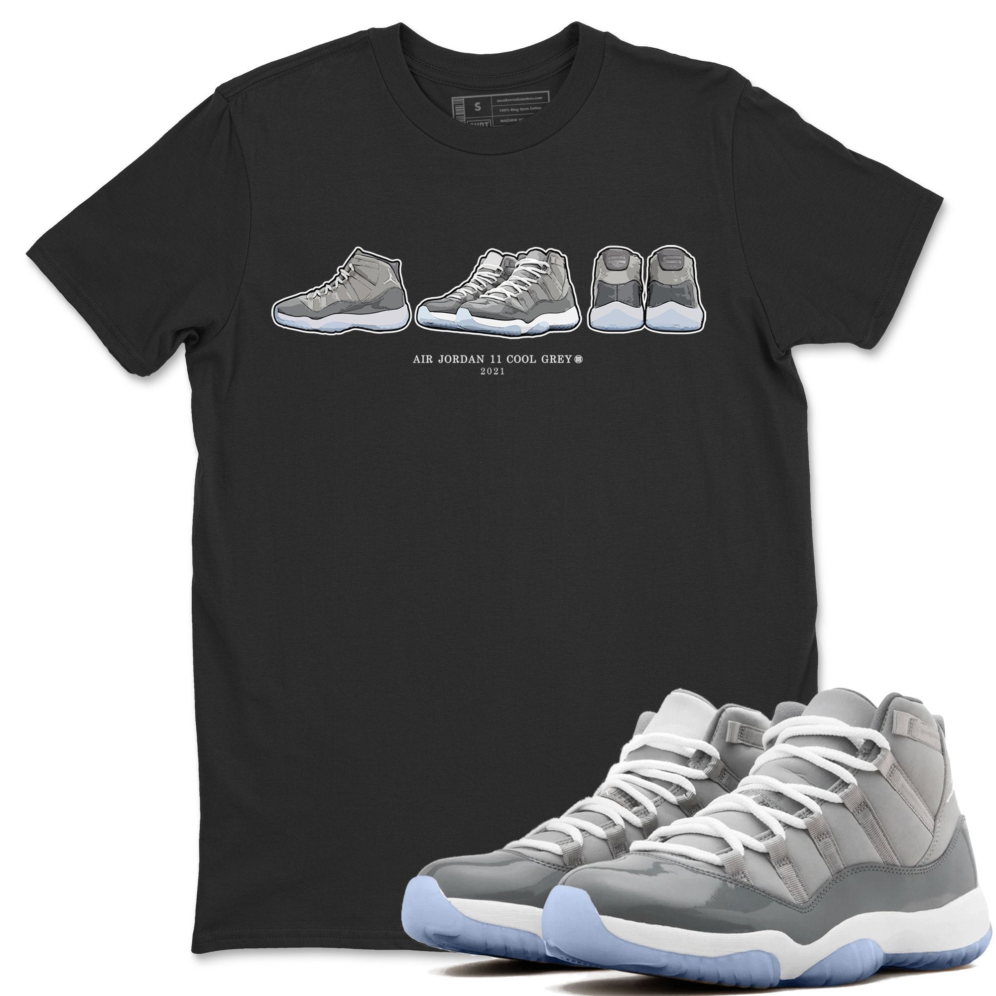 Jordan 11 Cool Grey Sneaker Match Tees Air Jordan 11 Prelude Sneaker Tees Jordan 11 Cool Grey Sneaker Release Tees Unisex Shirts