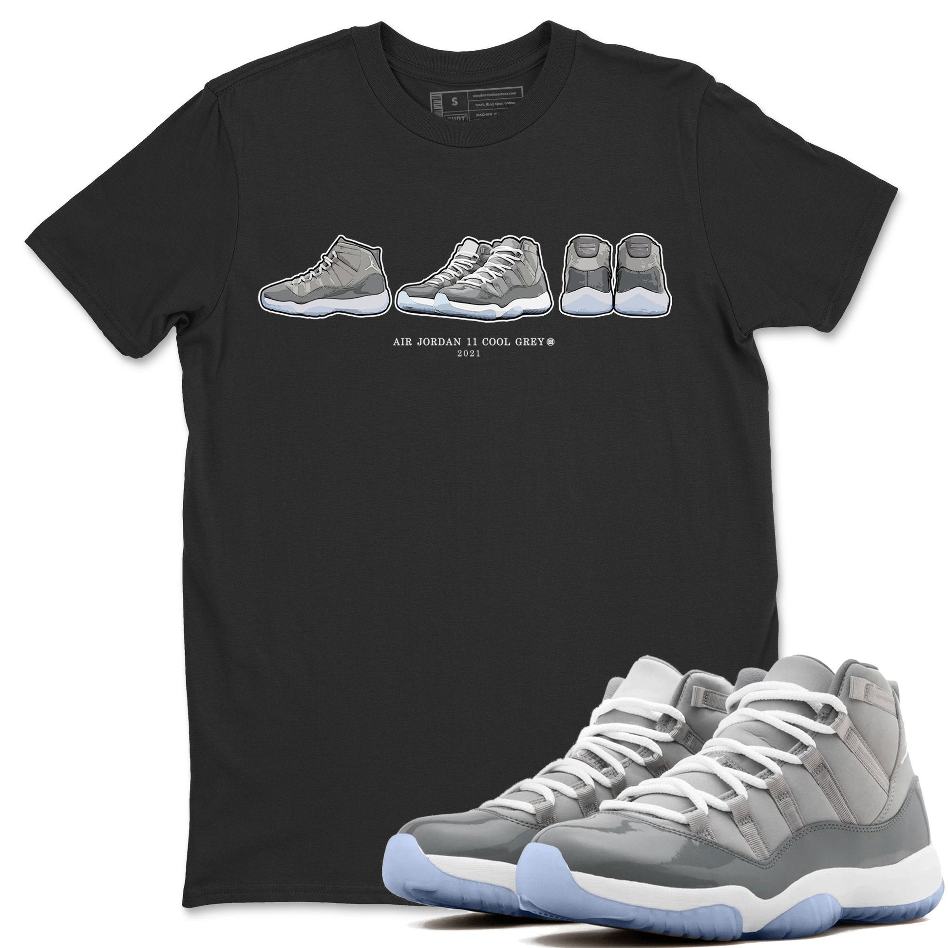 Jordan 11 Cool Grey Sneaker Match Tees Air Jordan 11 Prelude Sneaker Tees Jordan 11 Cool Grey Sneaker Release Tees Unisex Shirts