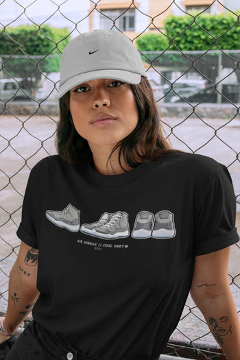 Jordan 11 Cool Grey Sneaker Match Tees Air Jordan 11 Prelude Sneaker Tees Jordan 11 Cool Grey Sneaker Release Tees Unisex Shirts