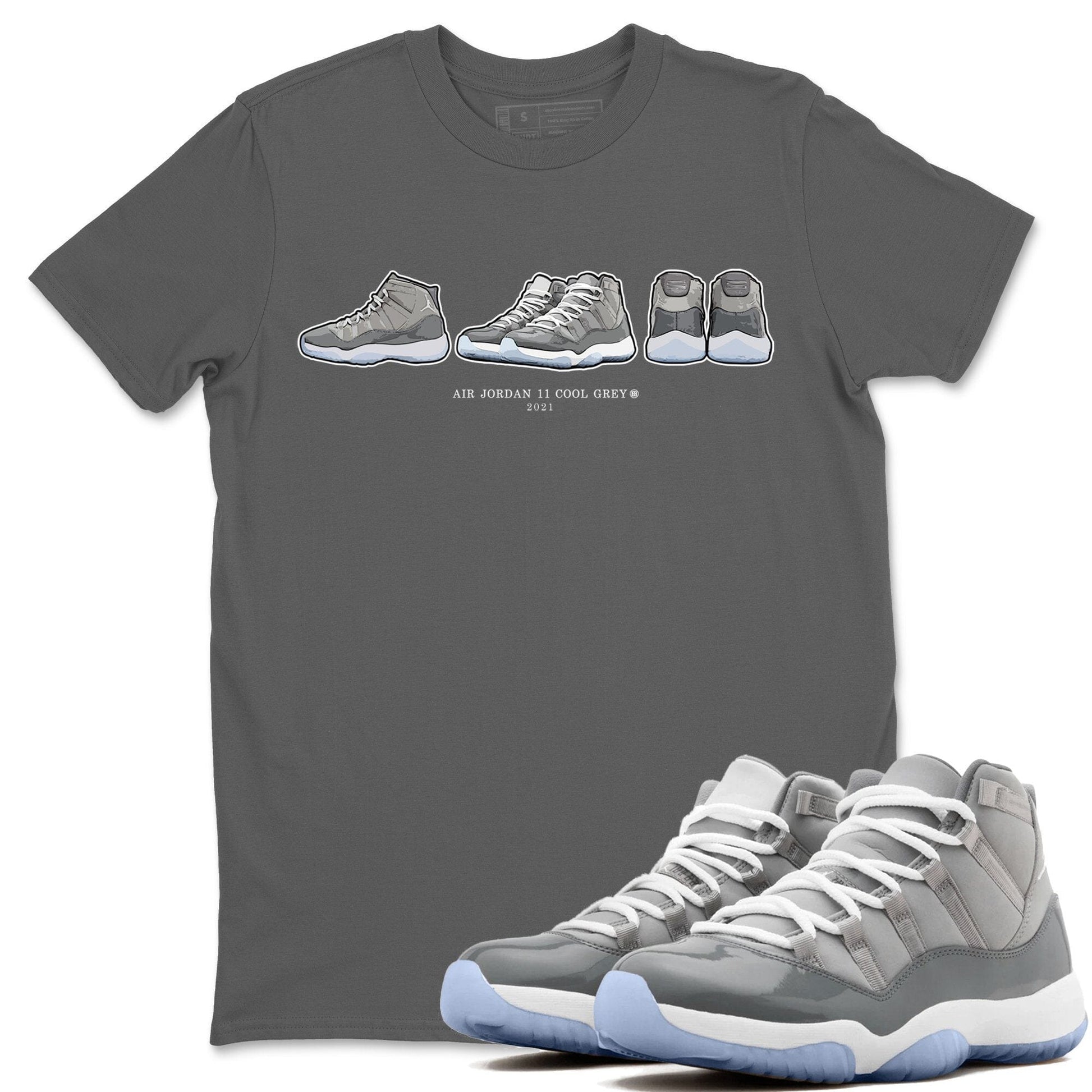 Jordan 11 Cool Grey Sneaker Match Tees Air Jordan 11 Prelude Sneaker Tees Jordan 11 Cool Grey Sneaker Release Tees Unisex Shirts