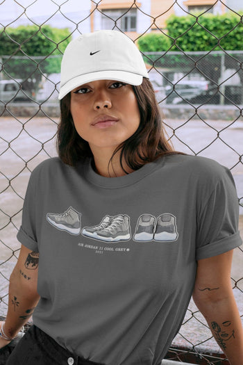 Jordan 11 Cool Grey Sneaker Match Tees Air Jordan 11 Prelude Sneaker Tees Jordan 11 Cool Grey Sneaker Release Tees Unisex Shirts