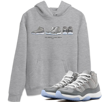 Jordan 11 Cool Grey Sneaker Match Tees Air Jordan 11 Prelude Sneaker Tees Jordan 11 Cool Grey Sneaker Release Tees Unisex Shirts