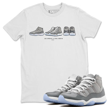 Jordan 11 Cool Grey Sneaker Match Tees Air Jordan 11 Prelude Sneaker Tees Jordan 11 Cool Grey Sneaker Release Tees Unisex Shirts
