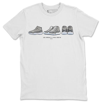 Jordan 11 Cool Grey Sneaker Match Tees Air Jordan 11 Prelude Sneaker Tees Jordan 11 Cool Grey Sneaker Release Tees Unisex Shirts