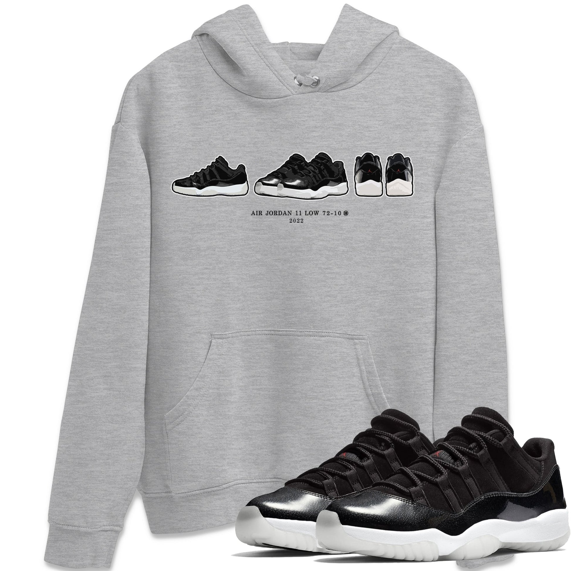 Jordan 11 72-10 Sneaker Match Tees Air Jordan 11 Prelude Sneaker Tees Jordan 11 72-10 Sneaker Release Tees Unisex Shirts