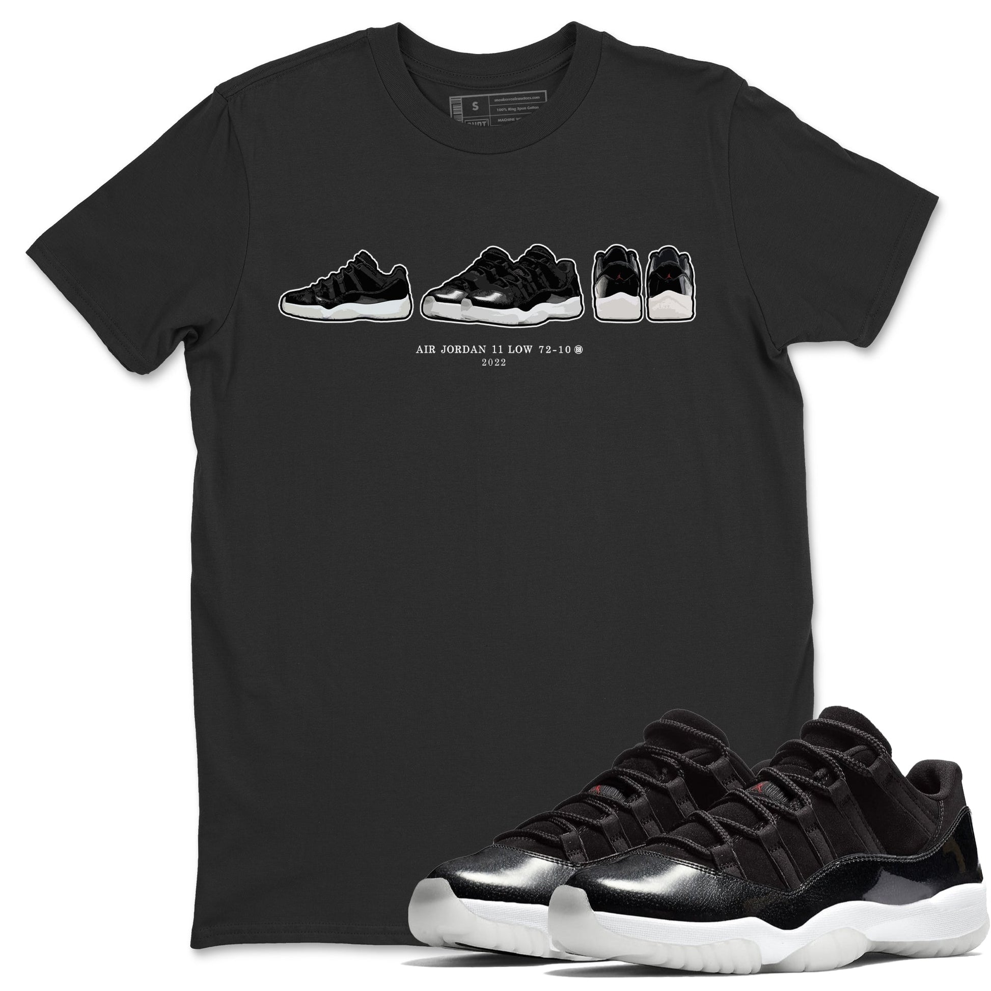 Jordan 11 72-10 Sneaker Match Tees Air Jordan 11 Prelude Sneaker Tees Jordan 11 72-10 Sneaker Release Tees Unisex Shirts