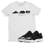Jordan 11 72-10 Sneaker Match Tees Air Jordan 11 Prelude Sneaker Tees Jordan 11 72-10 Sneaker Release Tees Unisex Shirts