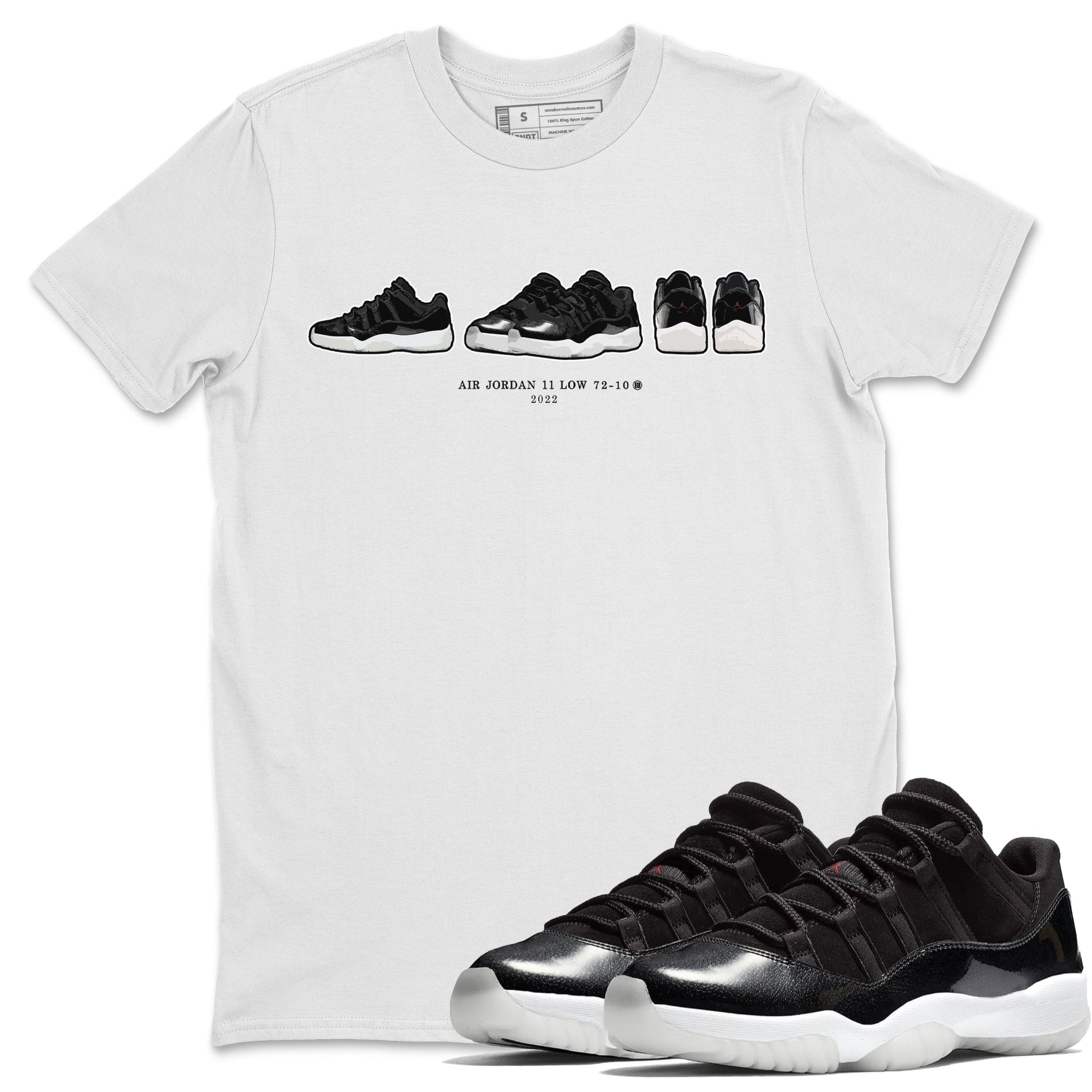 Jordan 11 72-10 Sneaker Match Tees Air Jordan 11 Prelude Sneaker Tees Jordan 11 72-10 Sneaker Release Tees Unisex Shirts