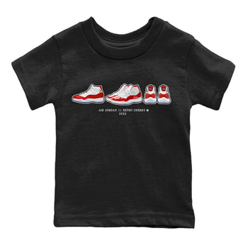 Jordan 11 Cherry Sneaker Match Tees Air Jordan 11 Prelude Sneaker Tees Jordan 11 Cherry Sneaker Release Tees Kids Shirts