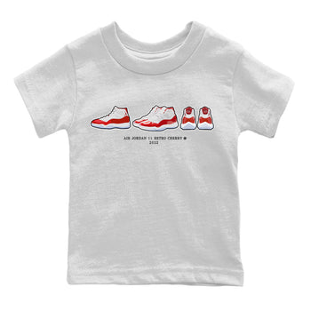 Jordan 11 Cherry Sneaker Match Tees Air Jordan 11 Prelude Sneaker Tees Jordan 11 Cherry Sneaker Release Tees Kids Shirts