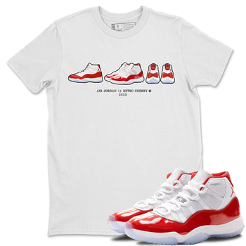 Jordan 11 Cherry Sneaker Match Tees Air Jordan 11 Prelude Sneaker Tees Jordan 11 Cherry Sneaker Release Tees Unisex Shirts