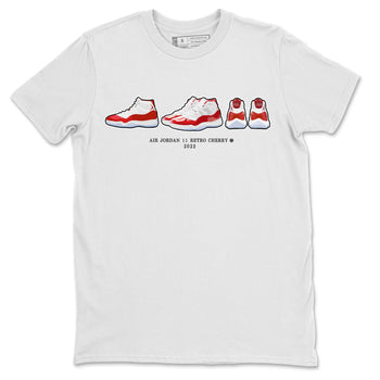 Jordan 11 Cherry Sneaker Match Tees Air Jordan 11 Prelude Sneaker Tees Jordan 11 Cherry Sneaker Release Tees Unisex Shirts