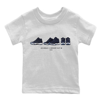 Jordan 11 Midnight Navy Sneaker Match Tees Air Jordan 11 Prelude Sneaker Tees Jordan 11 Midnight Navy Sneaker Release Tees Kids Shirts