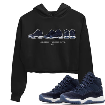 Jordan 11 Midnight Navy Sneaker Match Tees Air Jordan 11 Prelude Sneaker Tees Jordan 11 Midnight Navy Sneaker Release Tees Women's Shirts
