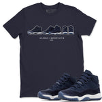Jordan 11 Midnight Navy Sneaker Match Tees Air Jordan 11 Prelude Sneaker Tees Jordan 11 Midnight Navy Sneaker Release Tees Unisex Shirts