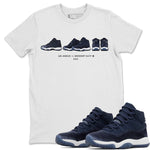 Jordan 11 Midnight Navy Sneaker Match Tees Air Jordan 11 Prelude Sneaker Tees Jordan 11 Midnight Navy Sneaker Release Tees Unisex Shirts
