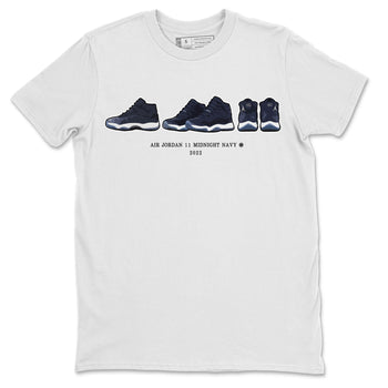 Jordan 11 Midnight Navy Sneaker Match Tees Air Jordan 11 Prelude Sneaker Tees Jordan 11 Midnight Navy Sneaker Release Tees Unisex Shirts