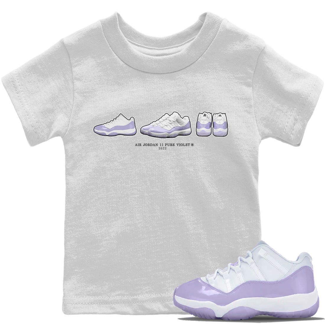 Jordan 11 Pure Violet Sneaker Match Tees Air Jordan 11 Prelude Sneaker Tees Jordan 11 Pure Violet Sneaker Release Tees Kids Shirts