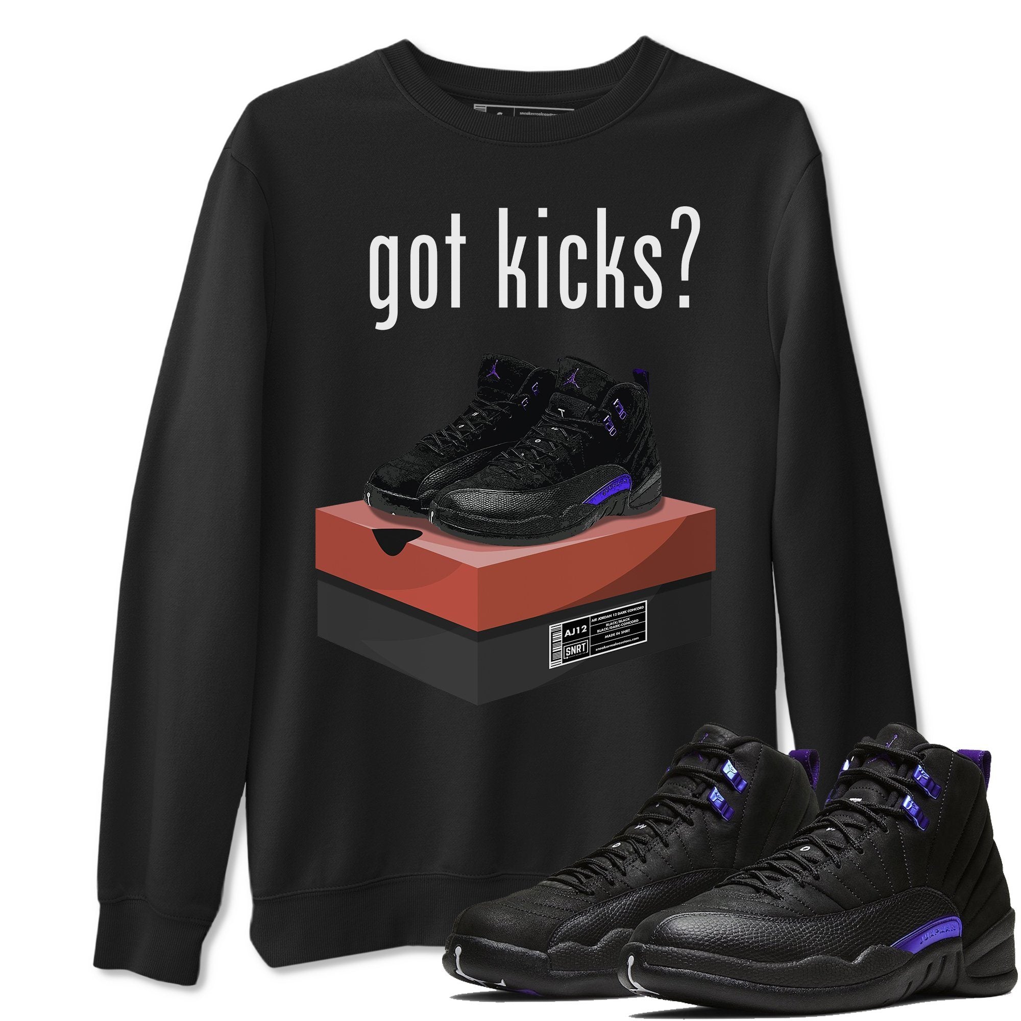Jordan 12 Dark Concord Sneaker Match Tees Got Kicks Sneaker Tees Jordan 12 Dark Concord Sneaker Release Tees Unisex Shirts