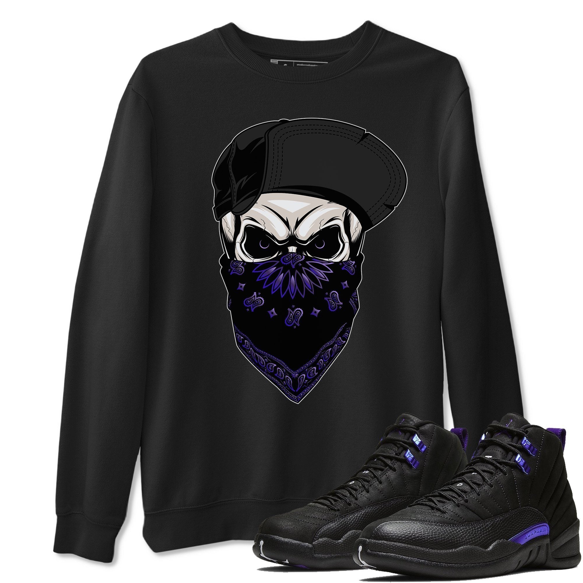Jordan 12 Dark Concord Sneaker Match Tees Skull Hat Sneaker Tees Jordan 12 Dark Concord Sneaker Release Tees Unisex Shirts