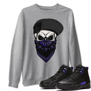 Jordan 12 Dark Concord Sneaker Match Tees Skull Hat Sneaker Tees Jordan 12 Dark Concord Sneaker Release Tees Unisex Shirts