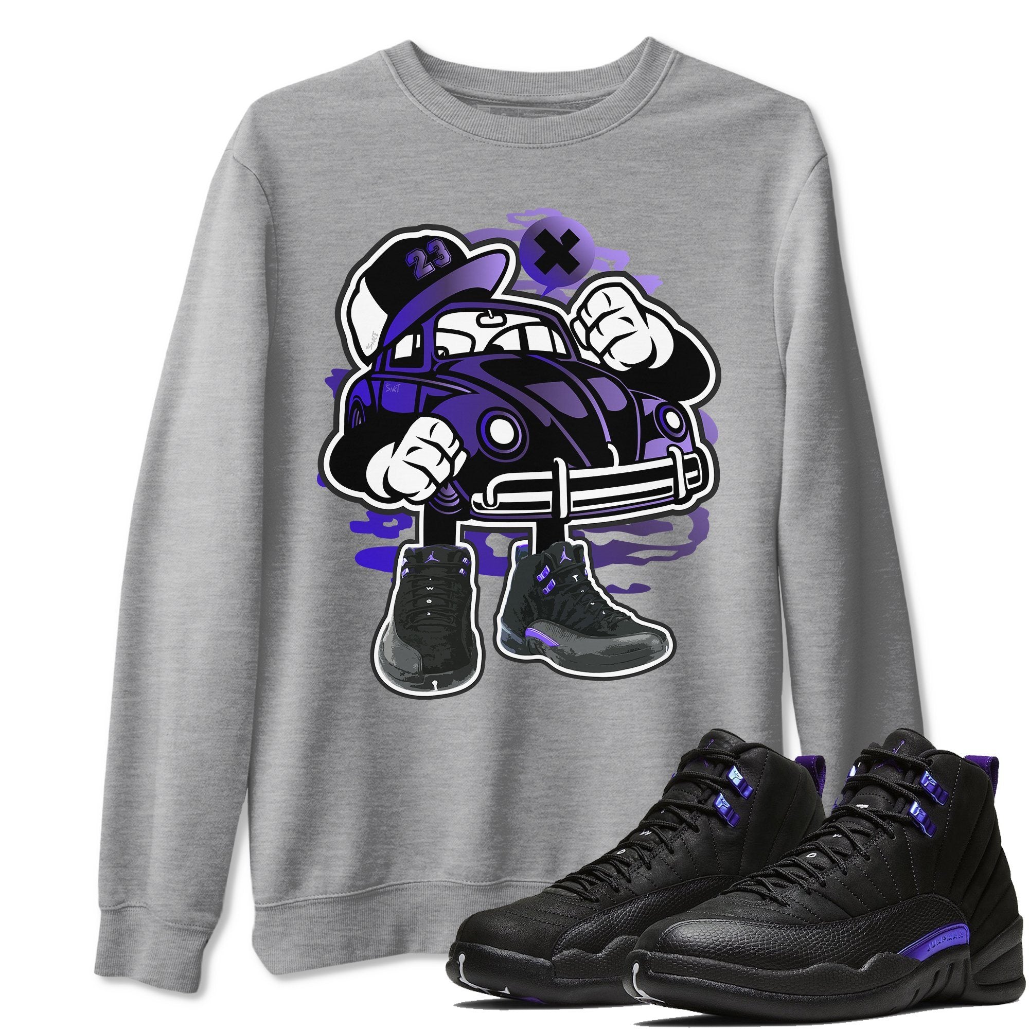 Jordan 12 Dark Concord Sneaker Match Tees Street Beetle Sneaker Tees Jordan 12 Dark Concord Sneaker Release Tees Unisex Shirts