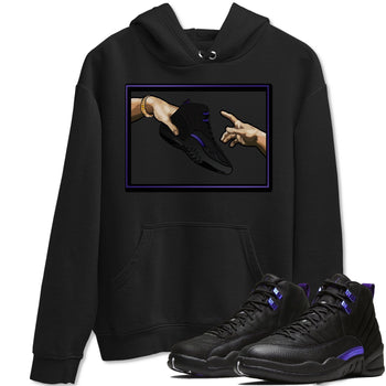 Jordan 12 Dark Concord Sneaker Match Tees Adam's Creation Sneaker Tees Jordan 12 Dark Concord Sneaker Release Tees Unisex Shirts
