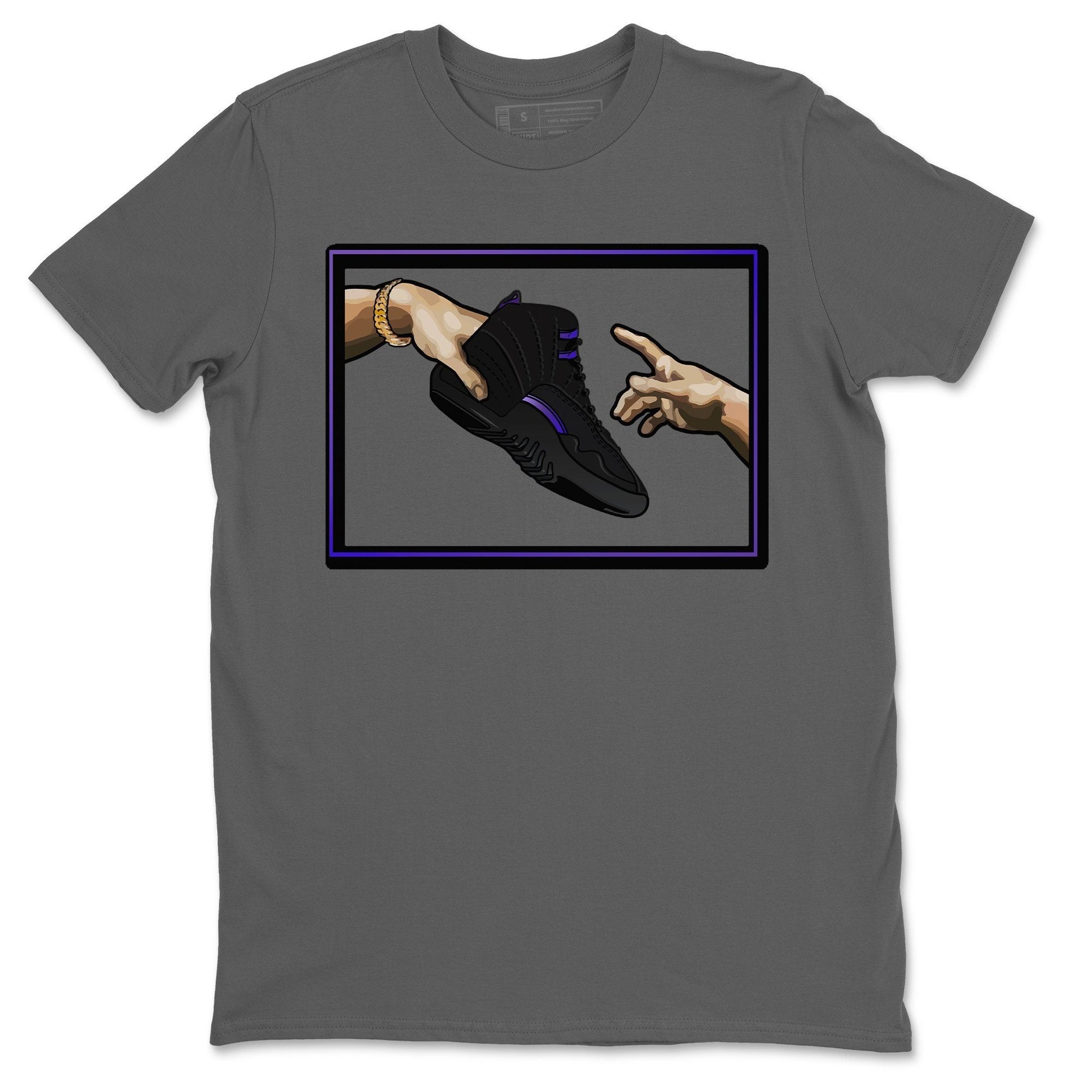 Jordan 12 Dark Concord Sneaker Match Tees Adam's Creation Sneaker Tees Jordan 12 Dark Concord Sneaker Release Tees Unisex Shirts