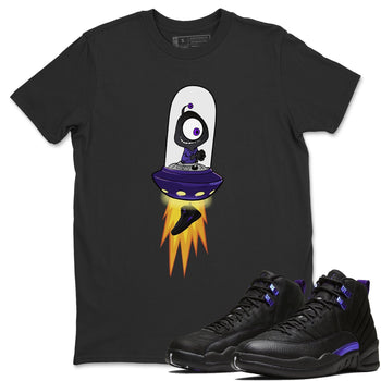 Jordan 12 Dark Concord Sneaker Match Tees Alien Sneaker Tees Jordan 12 Dark Concord Sneaker Release Tees Unisex Shirts