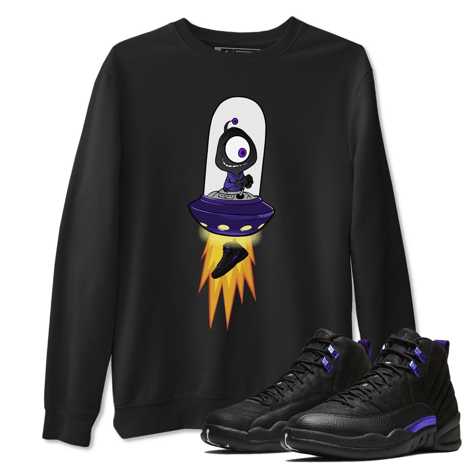 Jordan 12 Dark Concord Sneaker Match Tees Alien Sneaker Tees Jordan 12 Dark Concord Sneaker Release Tees Unisex Shirts