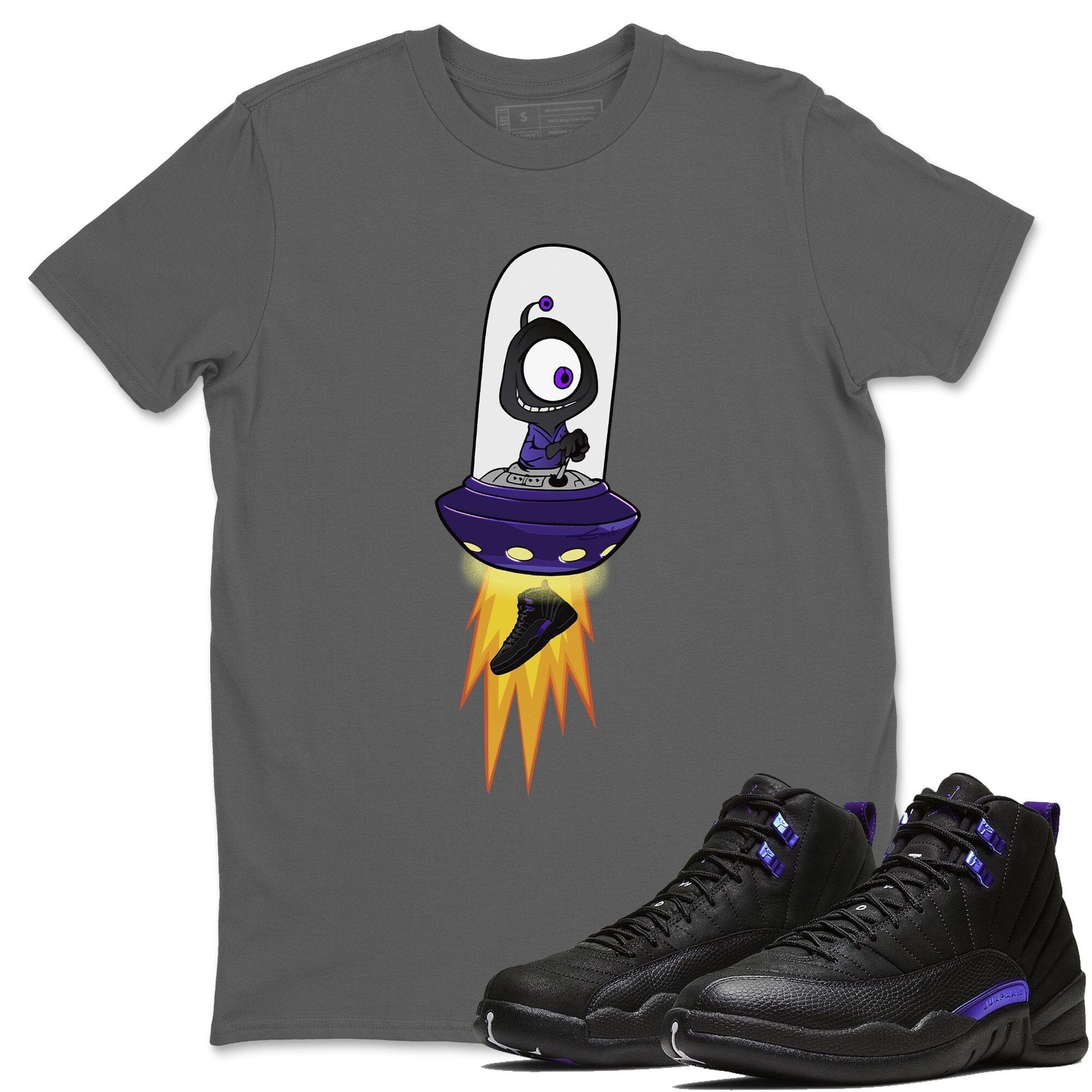 Jordan 12 Dark Concord Sneaker Match Tees Alien Sneaker Tees Jordan 12 Dark Concord Sneaker Release Tees Unisex Shirts