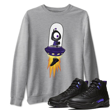 Jordan 12 Dark Concord Sneaker Match Tees Alien Sneaker Tees Jordan 12 Dark Concord Sneaker Release Tees Unisex Shirts
