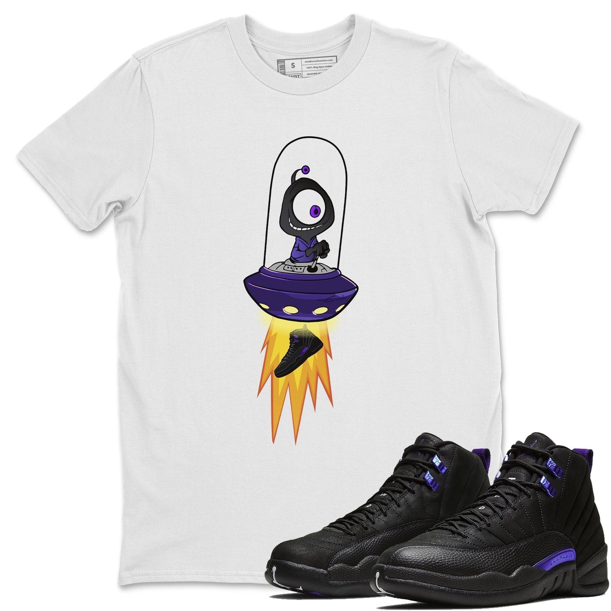 Jordan 12 Dark Concord Sneaker Match Tees Alien Sneaker Tees Jordan 12 Dark Concord Sneaker Release Tees Unisex Shirts
