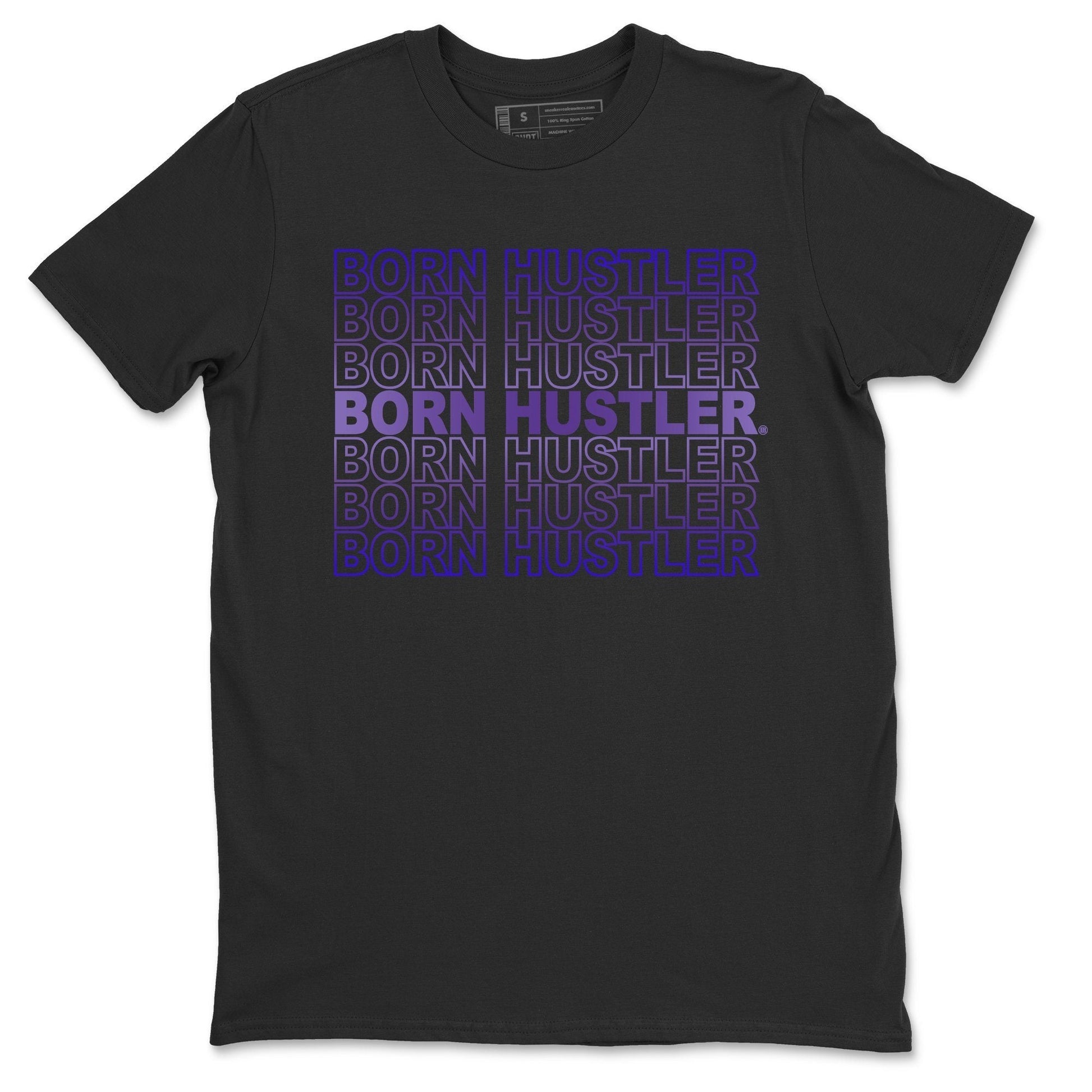 Jordan 12 Dark Concord Sneaker Match Tees Born Hustler Sneaker Tees Jordan 12 Dark Concord Sneaker Release Tees Unisex Shirts