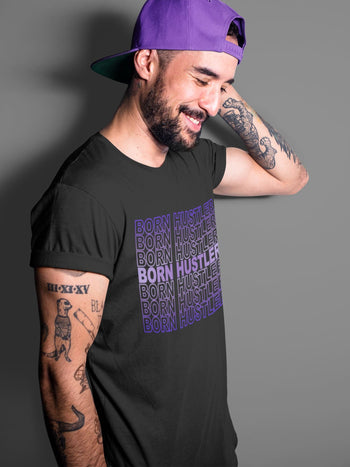 Jordan 12 Dark Concord Sneaker Match Tees Born Hustler Sneaker Tees Jordan 12 Dark Concord Sneaker Release Tees Unisex Shirts