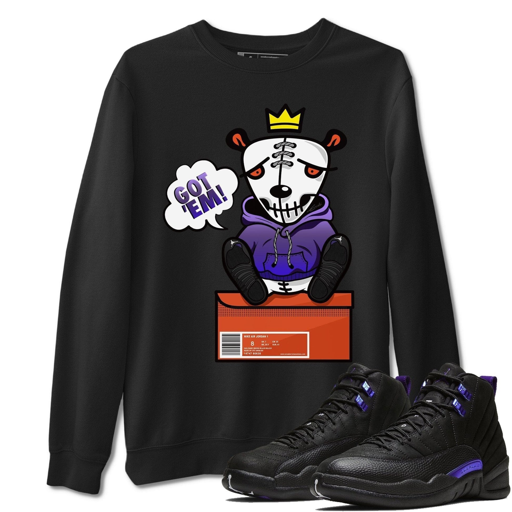 Jordan 12 Dark Concord Sneaker Match Tees Got Em Sneaker Tees Jordan 12 Dark Concord Sneaker Release Tees Unisex Shirts