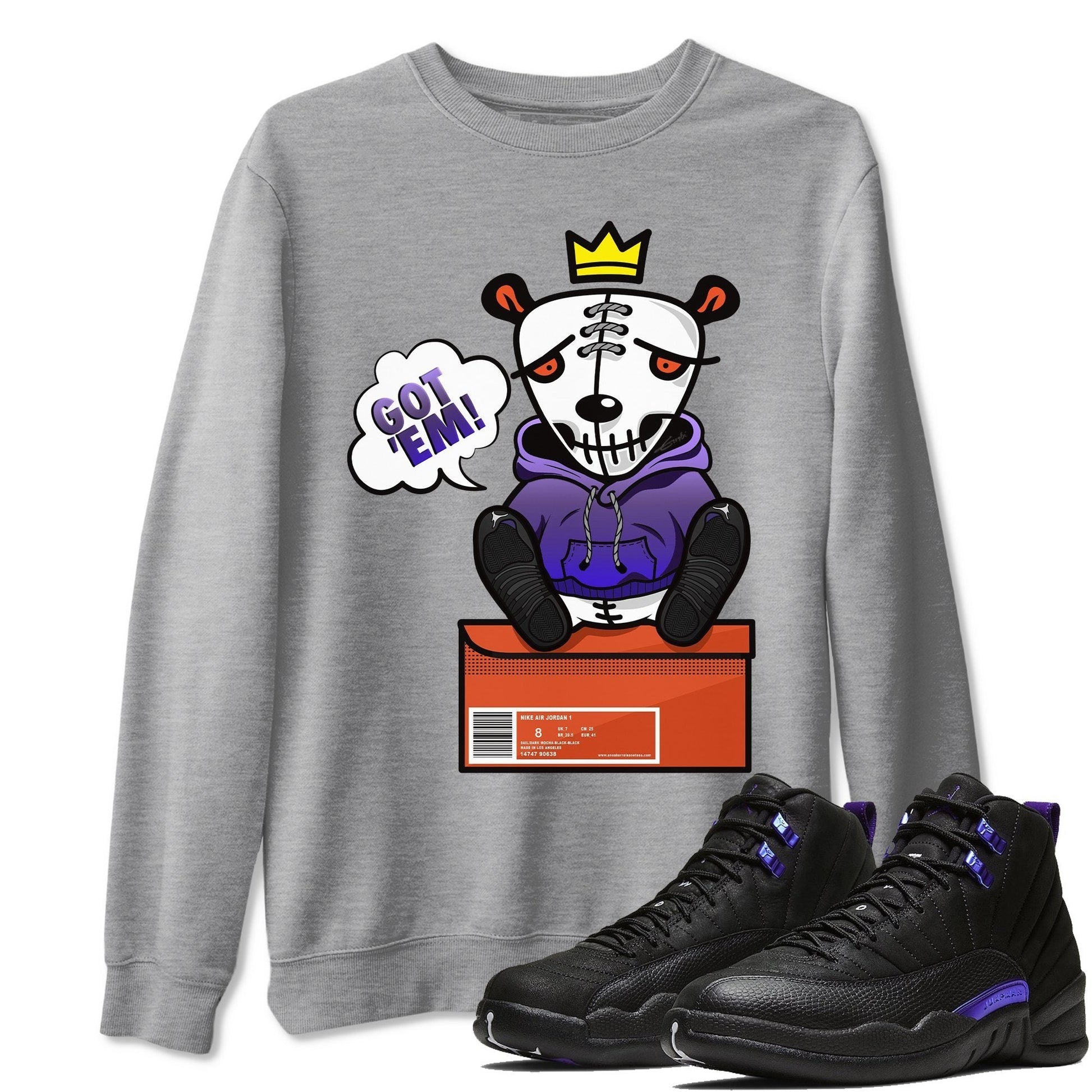 Jordan 12 Dark Concord Sneaker Match Tees Got Em Sneaker Tees Jordan 12 Dark Concord Sneaker Release Tees Unisex Shirts