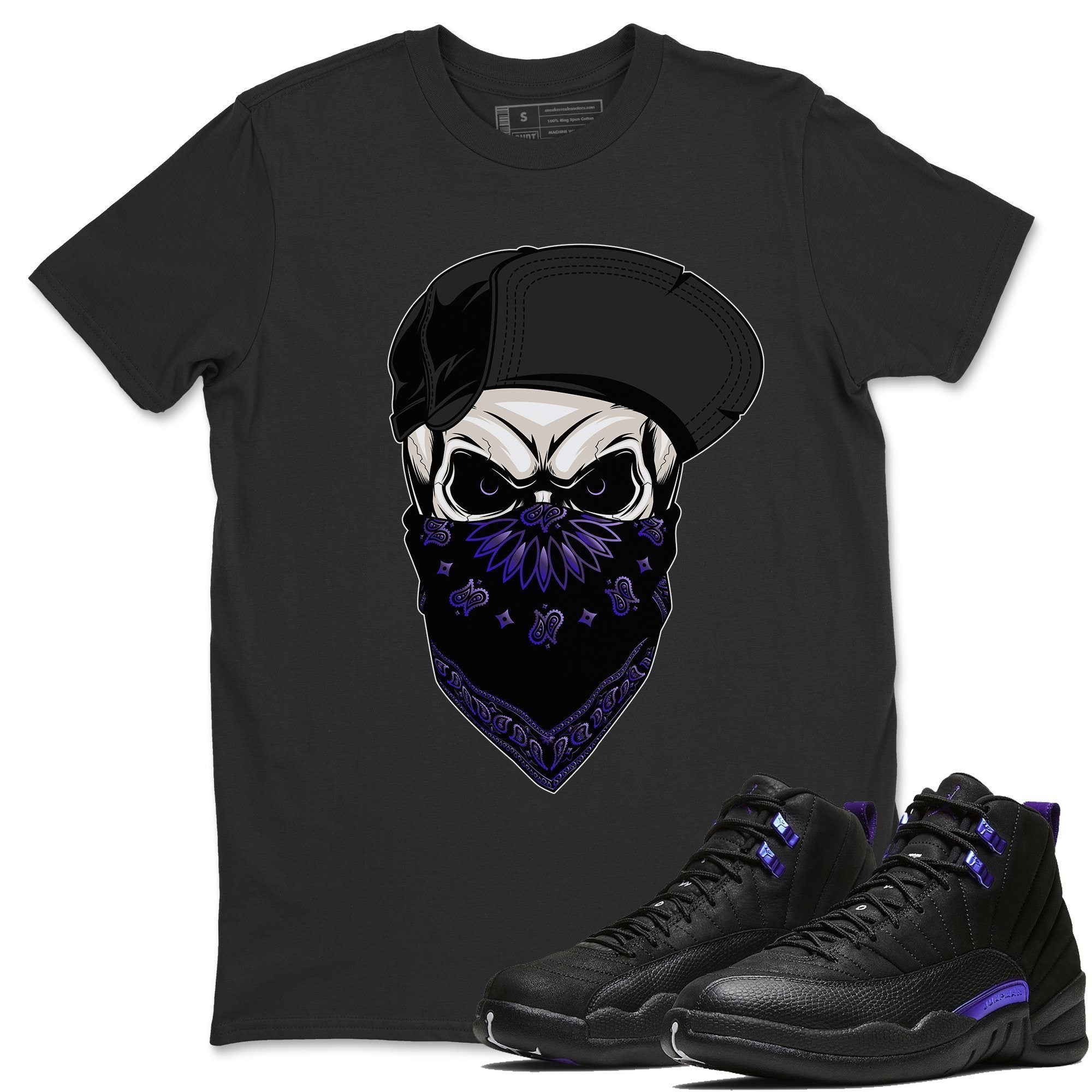 Jordan 12 Dark Concord Sneaker Match Tees Skull Hat Sneaker Tees Jordan 12 Dark Concord Sneaker Release Tees Unisex Shirts
