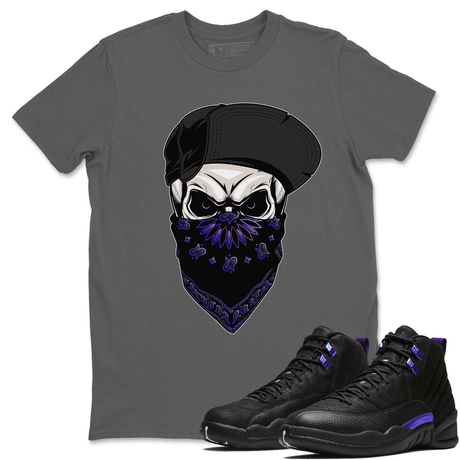 Jordan 12 Dark Concord Sneaker Match Tees Skull Hat Sneaker Tees Jordan 12 Dark Concord Sneaker Release Tees Unisex Shirts
