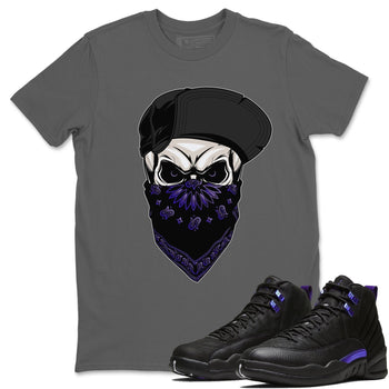 Jordan 12 Dark Concord Sneaker Match Tees Skull Hat Sneaker Tees Jordan 12 Dark Concord Sneaker Release Tees Unisex Shirts