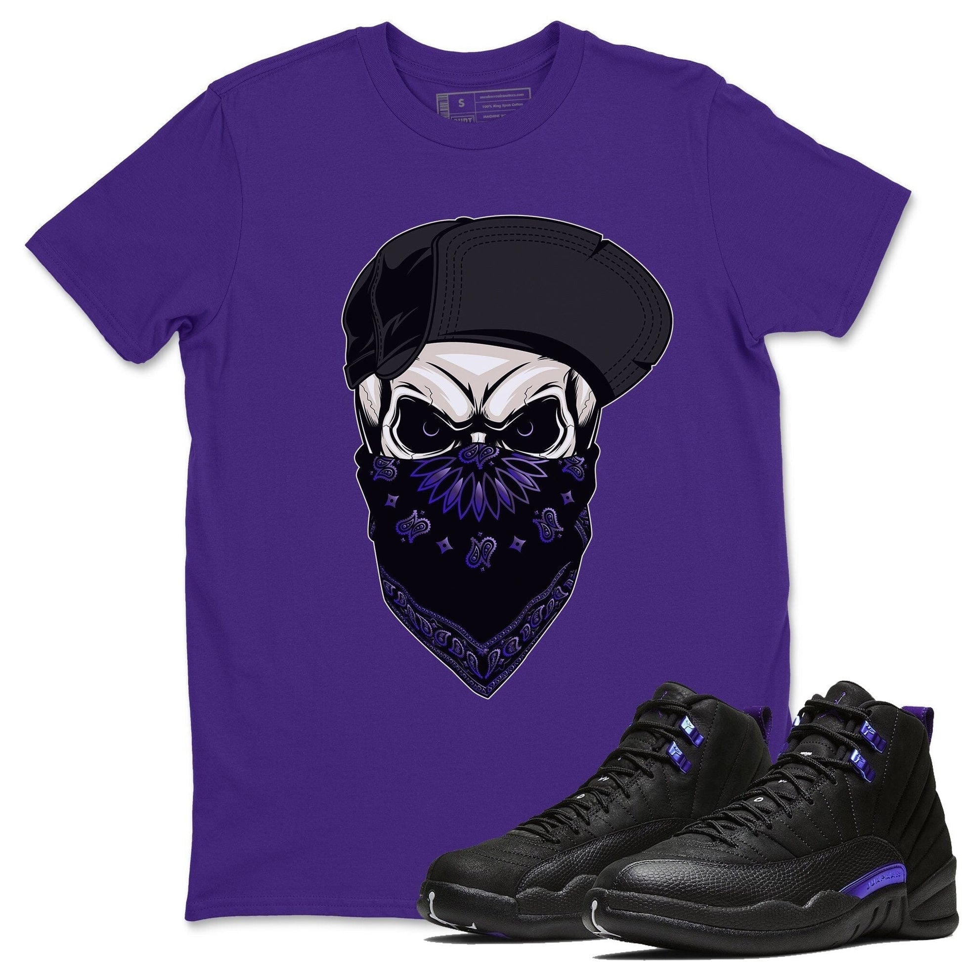 Jordan 12 Dark Concord Sneaker Match Tees Skull Hat Sneaker Tees Jordan 12 Dark Concord Sneaker Release Tees Unisex Shirts