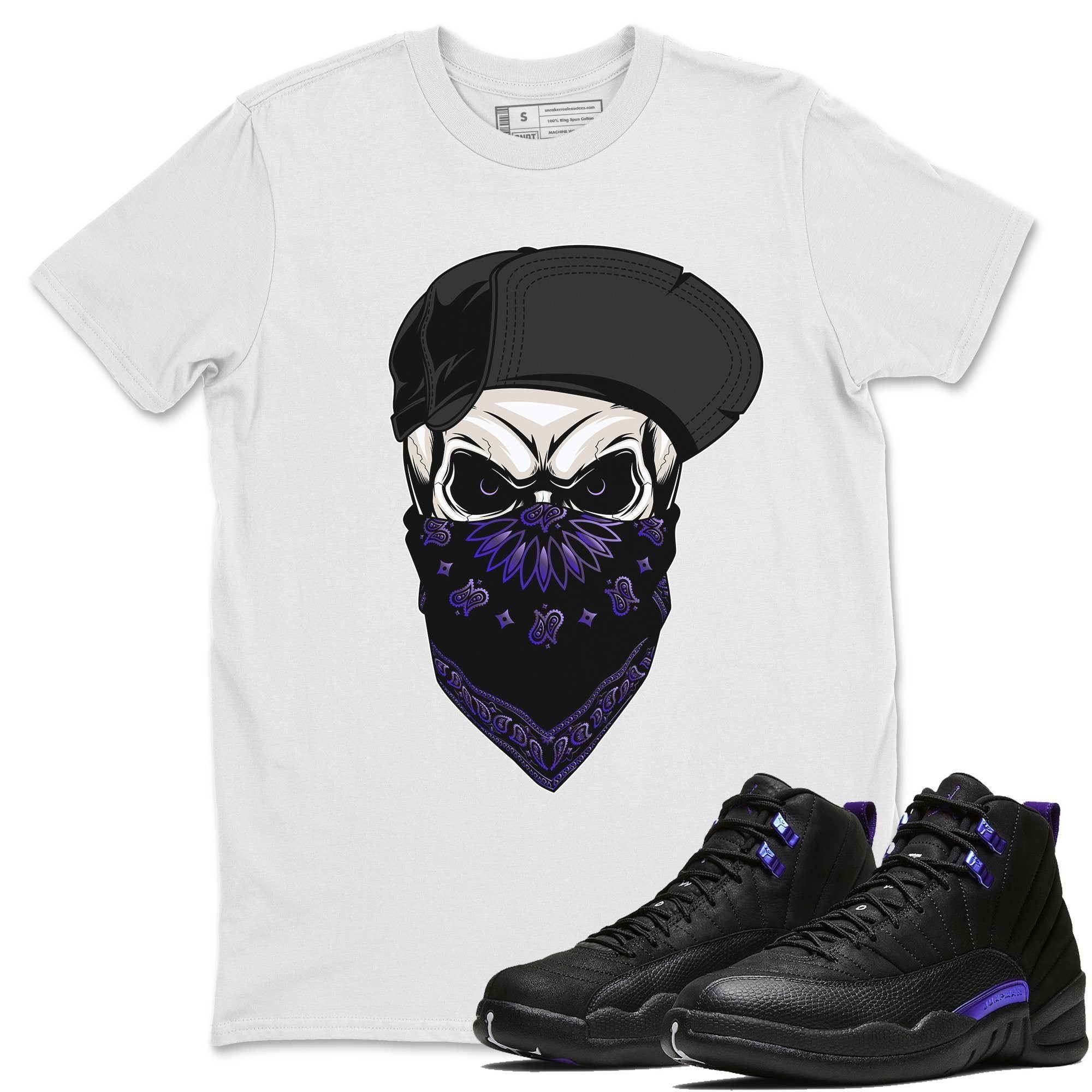 Jordan 12 Dark Concord Sneaker Match Tees Skull Hat Sneaker Tees Jordan 12 Dark Concord Sneaker Release Tees Unisex Shirts