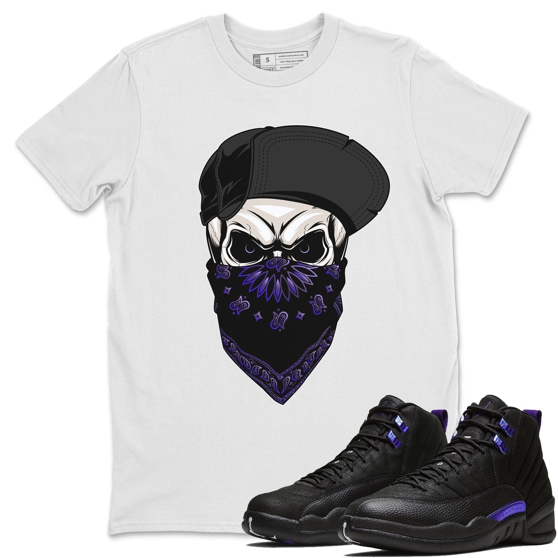 Jordan 12 Dark Concord Sneaker Match Tees Skull Hat Sneaker Tees Jordan 12 Dark Concord Sneaker Release Tees Unisex Shirts