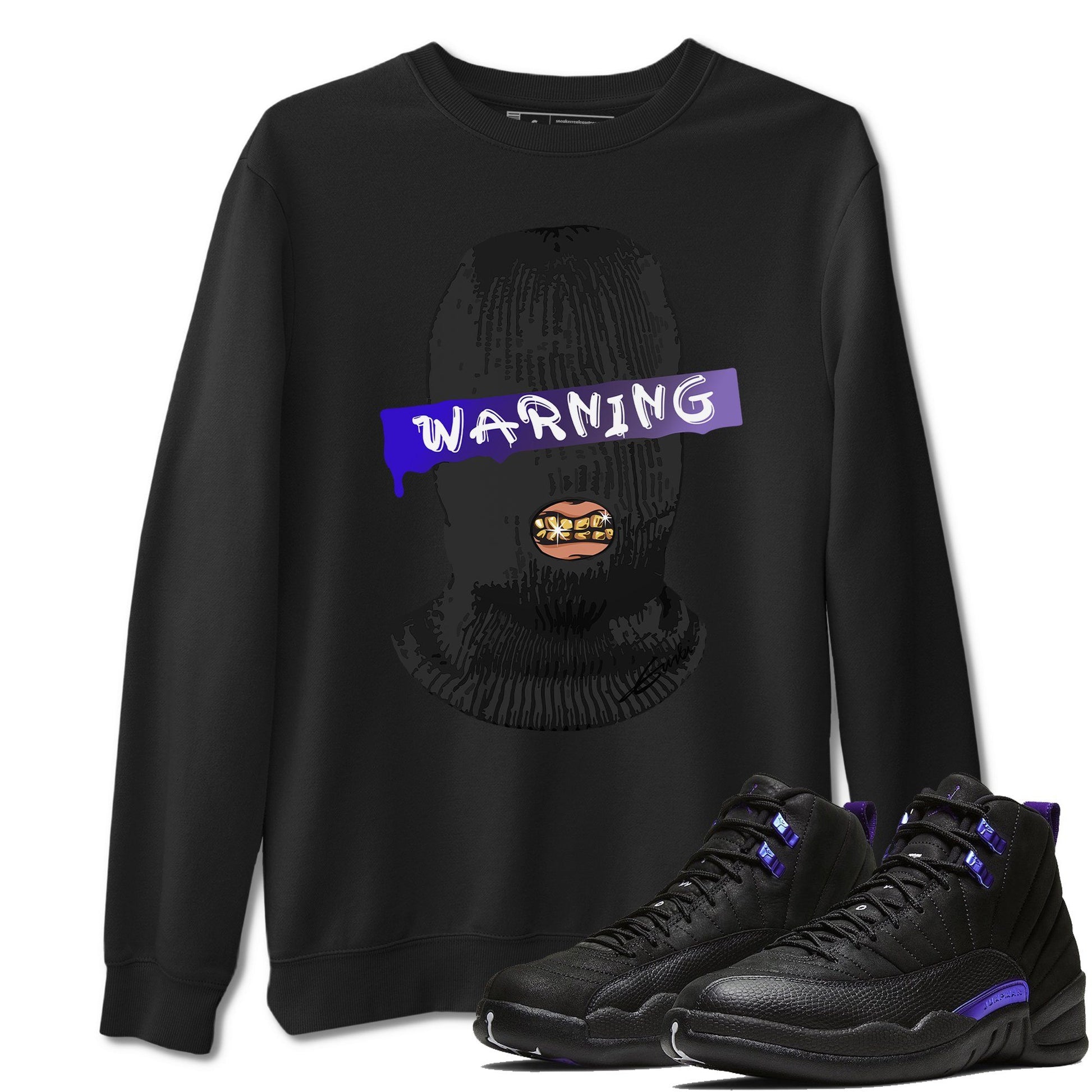 Jordan 12 Dark Concord Sneaker Match Tees Warning Sneaker Tees Jordan 12 Dark Concord Sneaker Release Tees Unisex Shirts