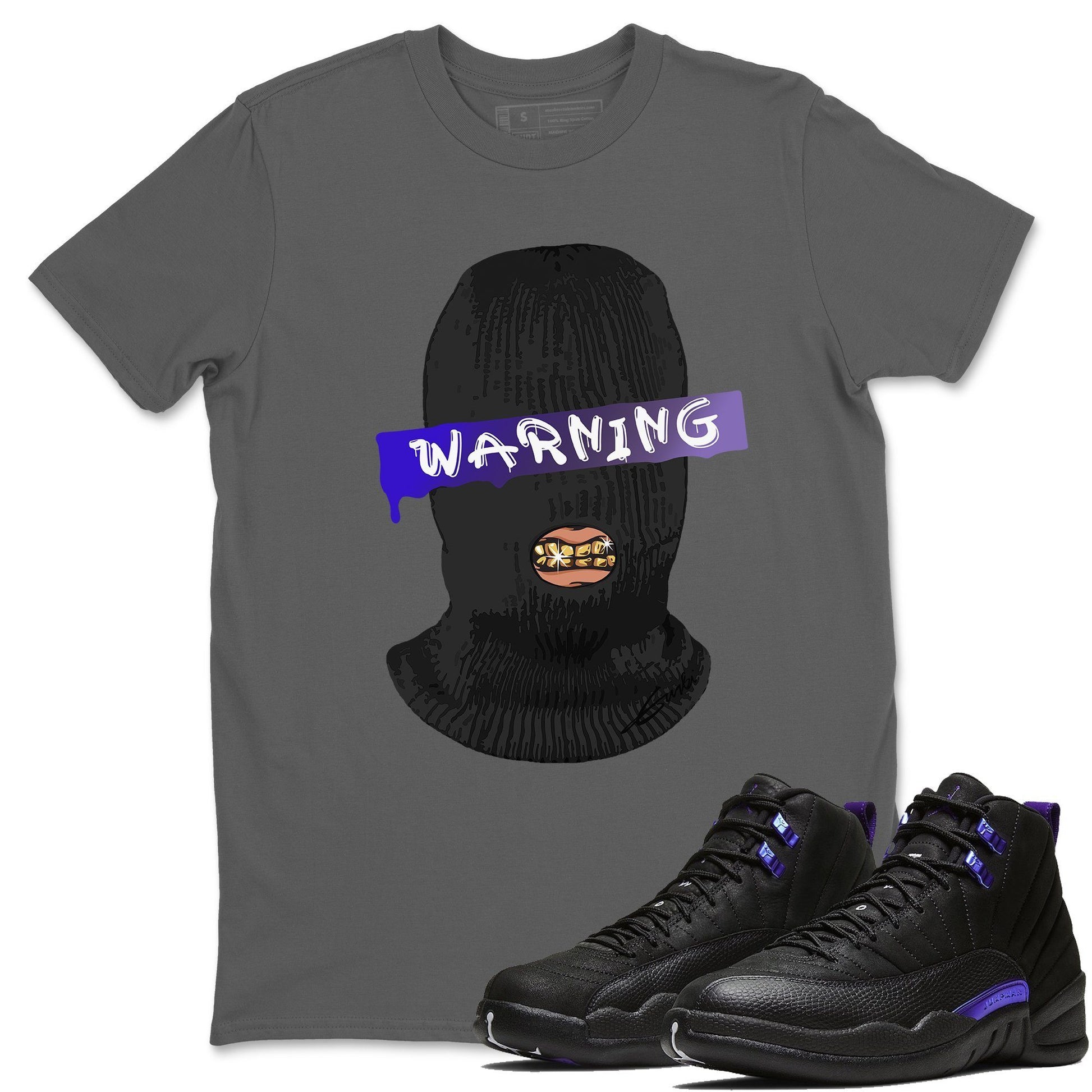Jordan 12 Dark Concord Sneaker Match Tees Warning Sneaker Tees Jordan 12 Dark Concord Sneaker Release Tees Unisex Shirts