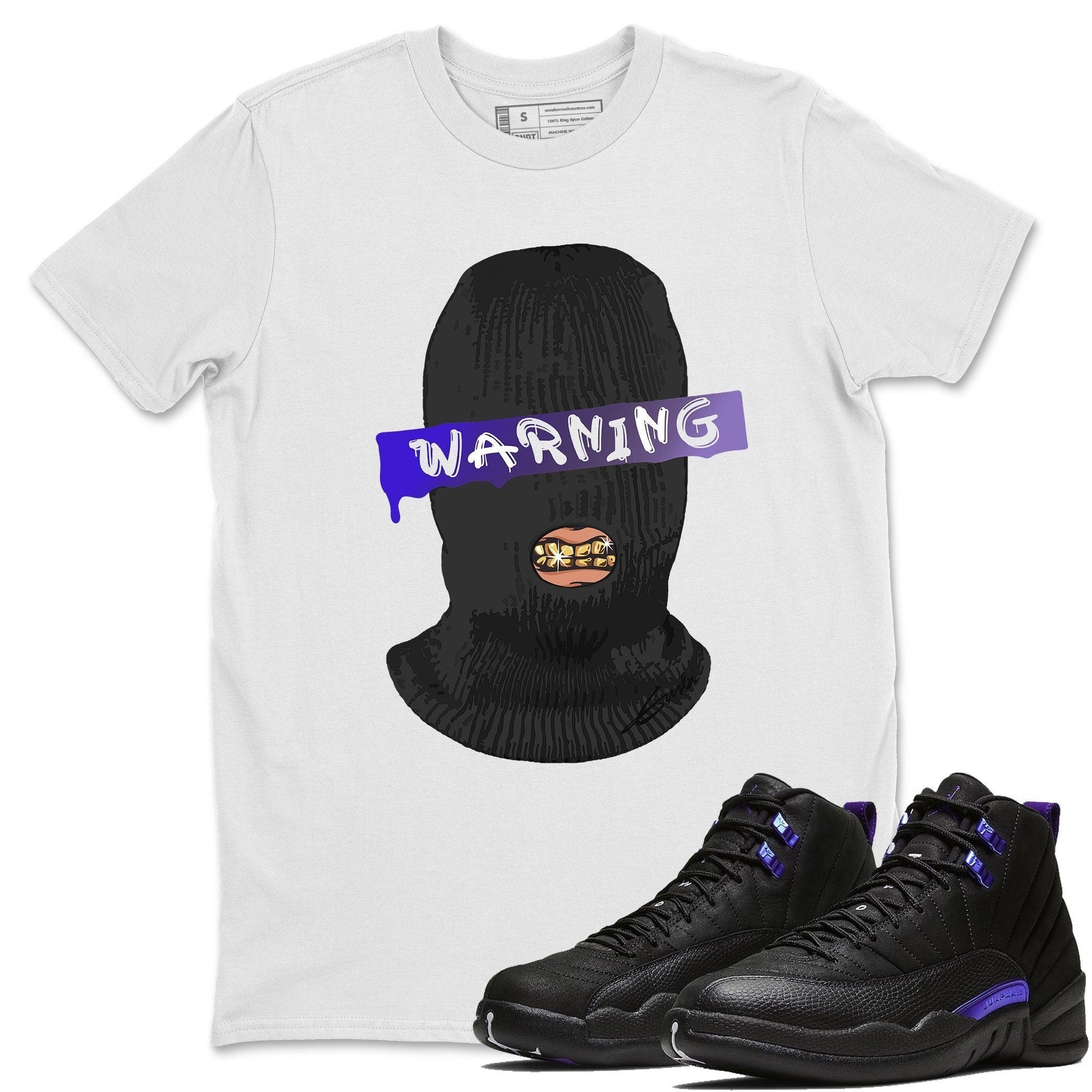 Jordan 12 Dark Concord Sneaker Match Tees Warning Sneaker Tees Jordan 12 Dark Concord Sneaker Release Tees Unisex Shirts
