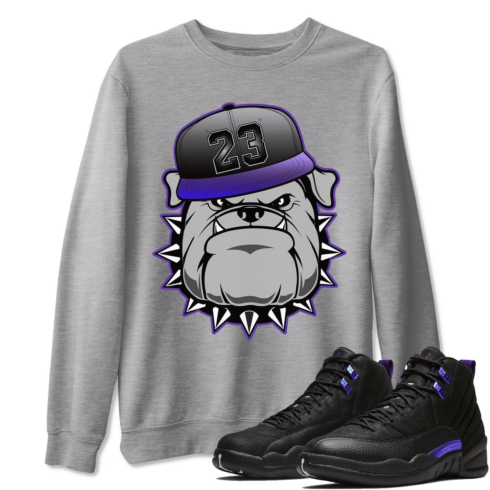 Jordan 12 Dark Concord Sneaker Match Tees English Bulldog Sneaker Tees Jordan 12 Dark Concord Sneaker Release Tees Unisex Shirts