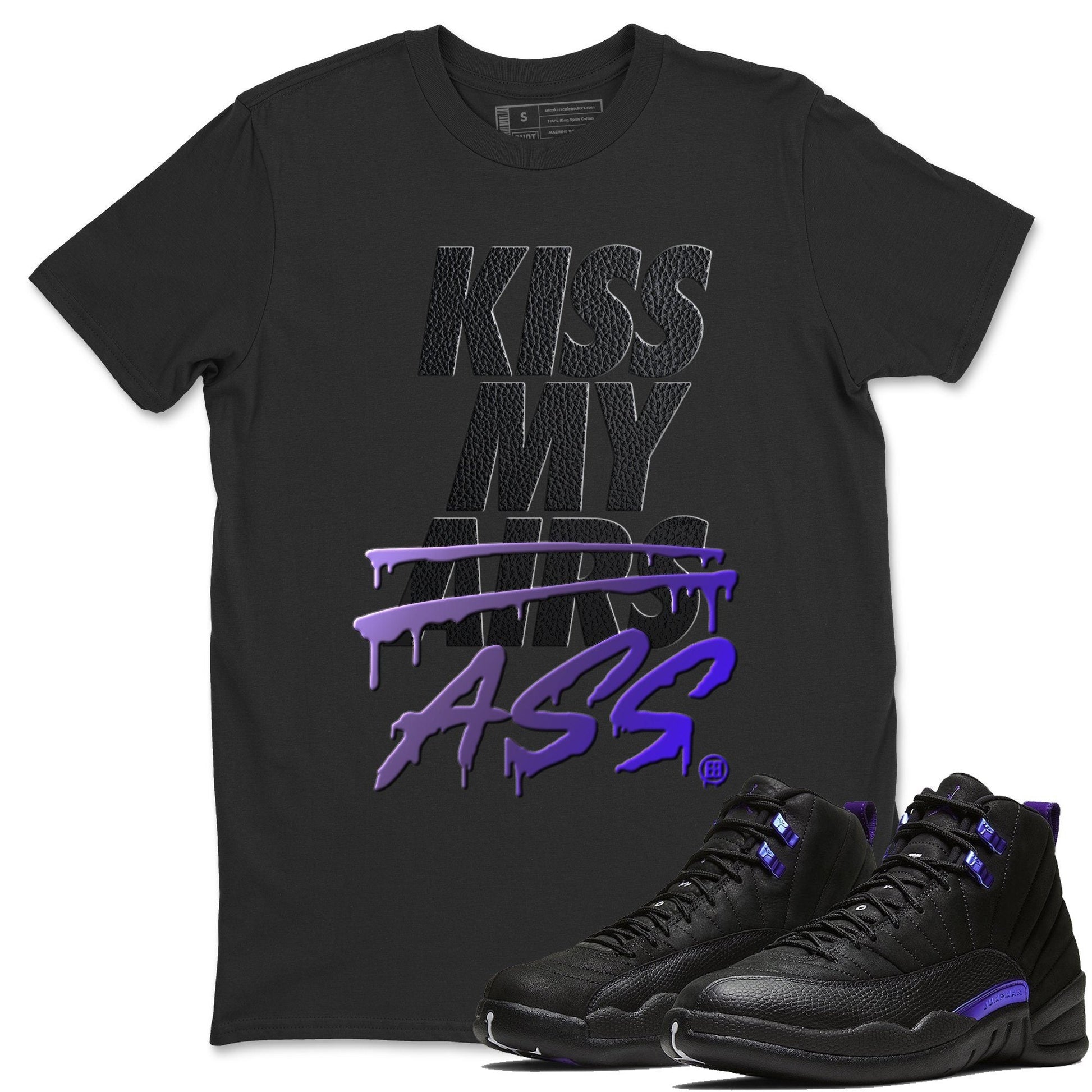 Jordan 12 Dark Concord Sneaker Match Tees Kiss My Ass Sneaker Tees Jordan 12 Dark Concord Sneaker Release Tees Unisex Shirts